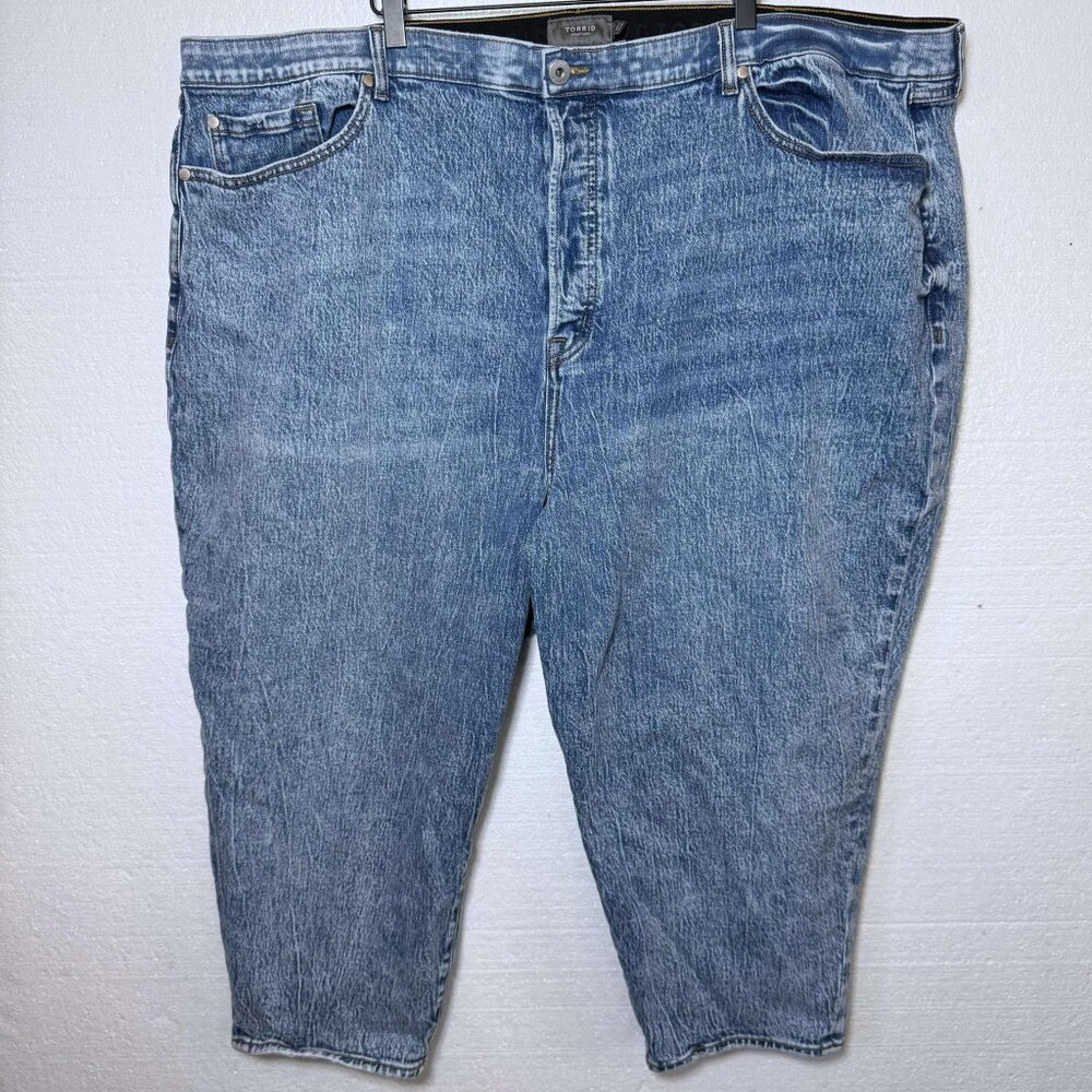 Torrid Plus Size 30 S Short Button Fly Jeans High Rise Stone Light Wash Stretchy